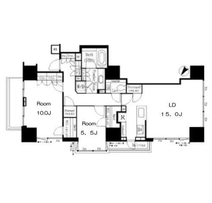 東京都港区赤坂１丁目 賃貸マンション 2SLDK