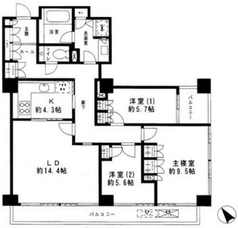 東京都文京区小石川４丁目 賃貸マンション 3LDK