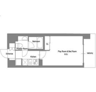 東京都北区滝野川７丁目 賃貸マンション 1K