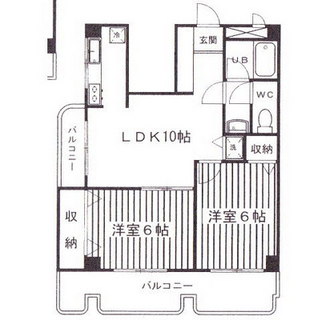 東京都練馬区高野台５丁目 賃貸マンション 2LDK