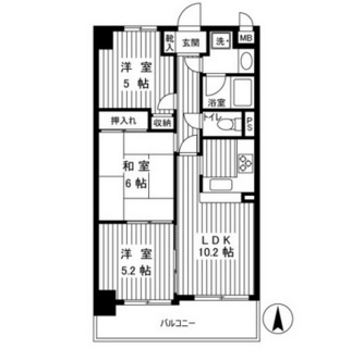 東京都墨田区江東橋１丁目 賃貸マンション 3LDK