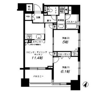 東京都新宿区市谷本村町 賃貸マンション 2LDK