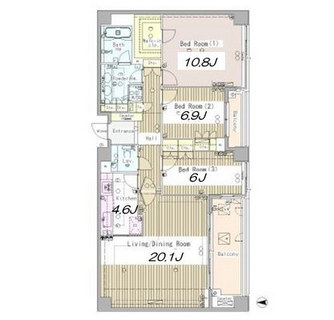 東京都新宿区南元町 賃貸マンション 3LDK