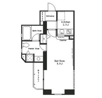 東京都港区西麻布１丁目 賃貸マンション 1K