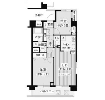 東京都板橋区志村３丁目 賃貸マンション 2LDK