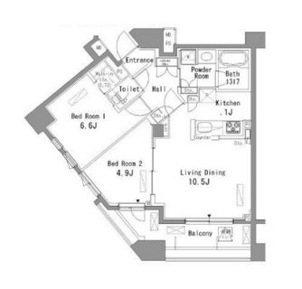 東京都北区西ヶ原２丁目 賃貸マンション 2LDK