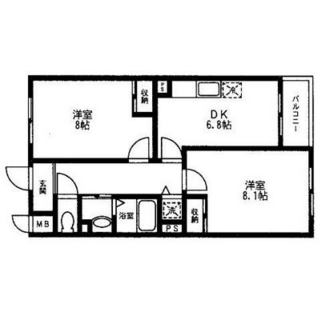 東京都板橋区赤塚２丁目 賃貸マンション 2DK