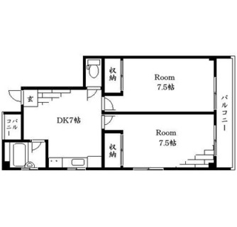 東京都板橋区成増１丁目 賃貸マンション 2DK