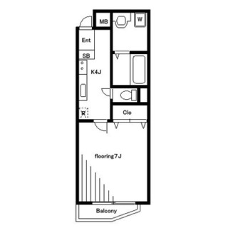東京都北区滝野川５丁目 賃貸マンション 1K