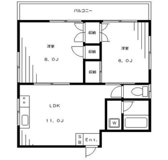 東京都北区中十条２丁目 賃貸マンション 2LDK