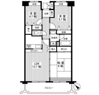 東京都板橋区桜川２丁目 賃貸マンション 3LDK