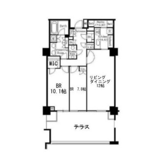 東京都港区三田２丁目 賃貸マンション 2LDK