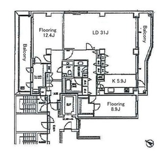 東京都港区南麻布１丁目 賃貸マンション 2LDK