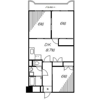 東京都練馬区桜台３丁目 賃貸マンション 3DK