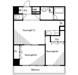 東京都板橋区南常盤台１丁目 賃貸マンション 2DK