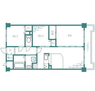 東京都板橋区大門 賃貸マンション 3DK