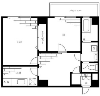 東京都文京区千石１丁目 賃貸マンション 2DK