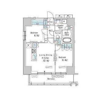 東京都北区滝野川７丁目 賃貸マンション 2LDK