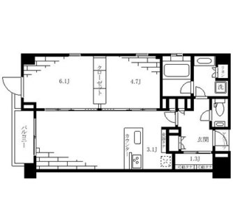 東京都文京区本駒込２丁目 賃貸マンション 2LDK